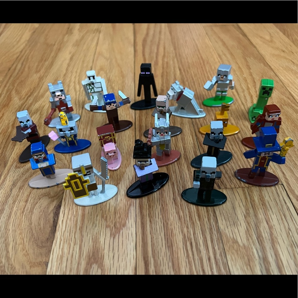 - Minecraft die cast figures
